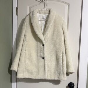 J Crew Cream Teddy Jacket. Womens XL